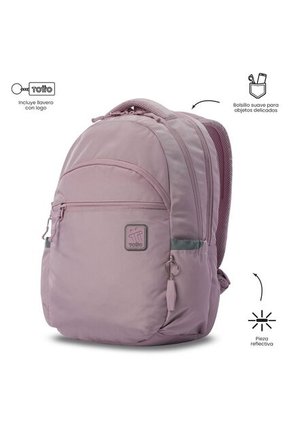 Morral Universitario Indo 2.0 Porta PC 15" Rosado Mujer