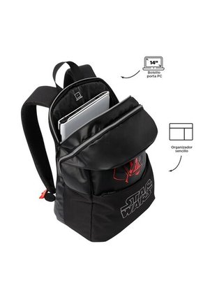 Morral Para Hombre Darth Vader Mediano Negro