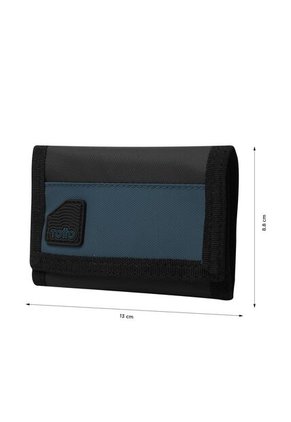 Billetera Contrast Chain Con RFID Blocker Negra/Azul