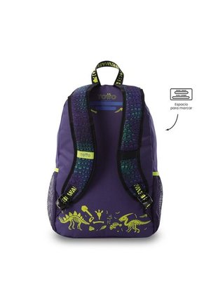 Morral Para Niño Dino Rock Grande Azul