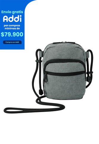 Bolso Para Hombre Riva Crossbody Pequeño Gris Totto