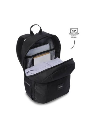 Morral Universitario Trik 2.0 Porta PC 14" Negro