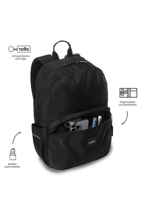Morral Universitario Trik 2.0 Porta PC 14" Negro