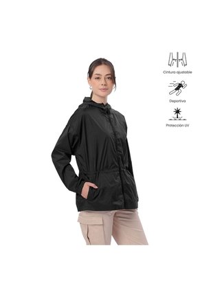 Chaqueta Casual Para Mujer Bruma Woman Liviana Negra