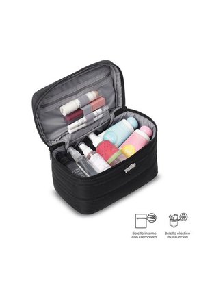 Cosmetiquera Multiuso Moxi Grande Negra