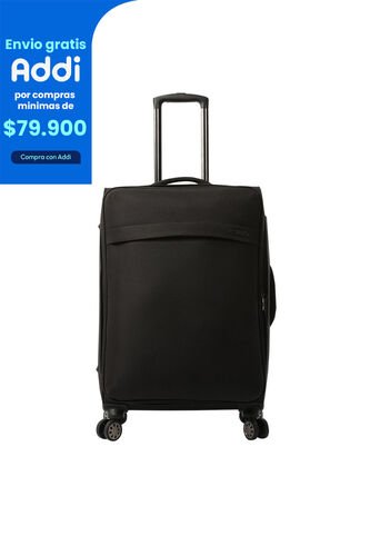 Maleta De 23 Kg 360 Canvas Mediana Negra Totto