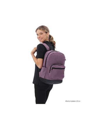 Morral Universitario Tocaxu Plus Porta PC 15" Morado Mujer