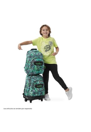 Morral Juvenil Porta PC 14" Acuareles Gris