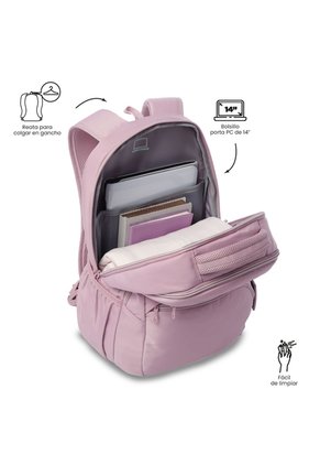 Morral Universitario Tracer 4 2.0 Porta PC 14" Morado Mujer