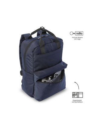 Morral Universitario Joy Porta PC 14" Azul Mujer