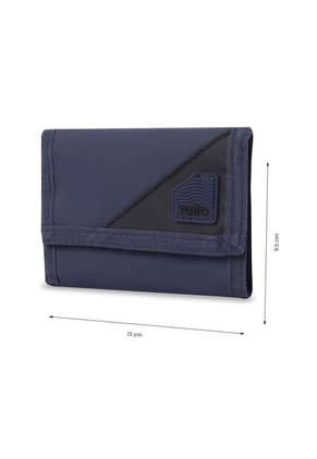 Billetera Para Hombre Contrast Can Con RFID Blocker Azul