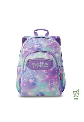 Morral Juvenil Porta PC 14" Acuareles Morado