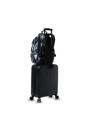 Morral Juvenil Porta PC 14" Acuareles Negro