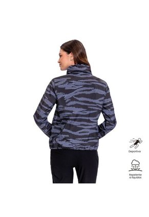 Chaqueta Casual Para Mujer Pray Liviana Negra