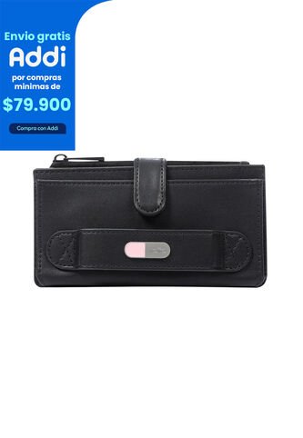 Billetera Dull L Negra Grande Totto