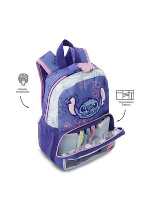 Morral Para Niña Stitch On The Beach Pequeña Azul