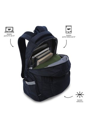Morral Universitario Eufrates 2.0 Porta PC 13" Azul
