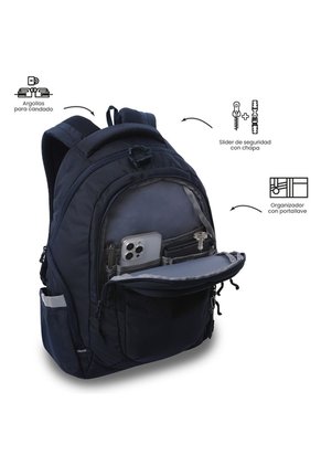Morral Universitario Eufrates 2.0 Porta PC 13" Azul