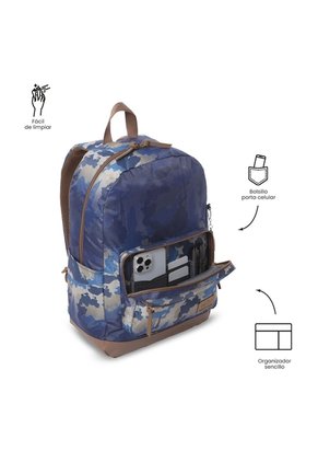 Morral Universitario Tocax Porta PC 14" Azul Hombre