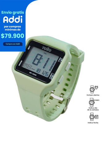 Reloj Digital Haze Color Verde Totto