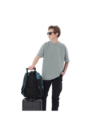 Morral Juvenil Porta PC 14" Acuareles Azul
