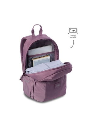Morral Universitario Trik 2.0 Porta PC 14" Morado Mujer