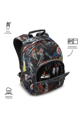 Morral Juvenil Porta Tablet 10" Tempera Rojo