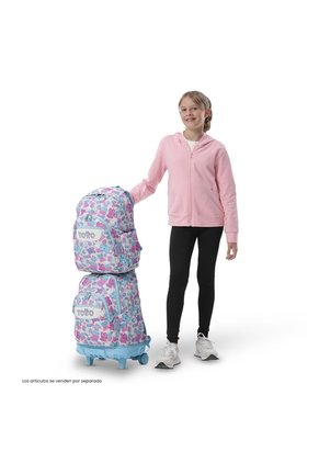 Morral Juvenil Porta PC 14" Acuareles Blanco