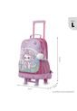 Maleta Para Niña Con Ruedas Magic Spark Grande Rosado de Totto