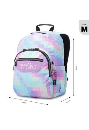 Morral Juvenil Porta PC 13" Gommas Glitter Azul