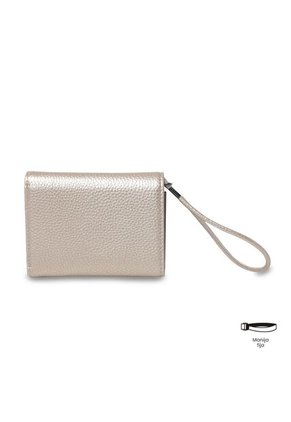 Billetera Mujer Smooth Pequeña Con RFID Blocker Beige