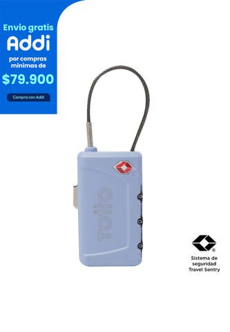 Candado TSA De Viaje Poxy Azul Totto