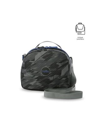 Combo Escolar Niño X3 Morral +Lonchera+Multiuso Helmet Racer Negro
