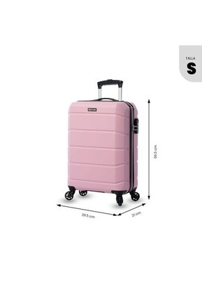 Maleta De Cabina 360 Rayatta S2 10 Kilos Rosada