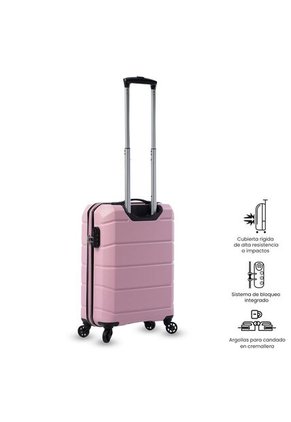 Maleta De Cabina 360 Rayatta S2 10 Kilos Rosada