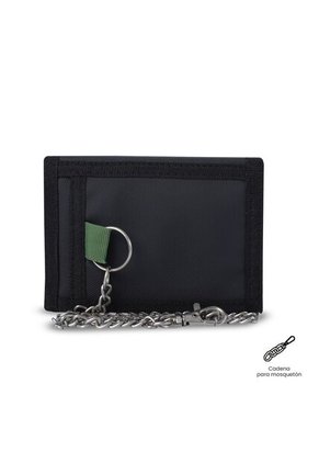 Billetera Para Hombre Contrast Chain Con RFID Blocker Negra