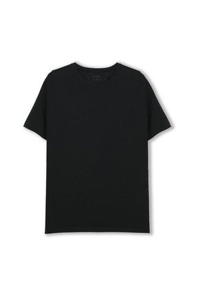 Camisa Para Hombre Unicolor Manne Manga Corta Negra