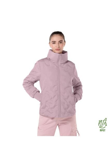 Chaqueta Acolchada Para Mujer Bab Rosada