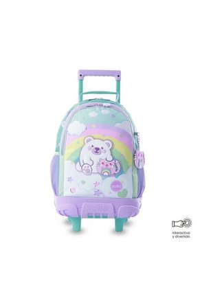 Combo Escolar Morral Con Ruedas Little Magic + Lonchera Y Cartuchera