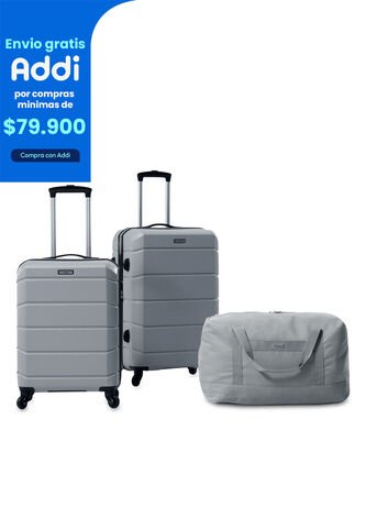 Combo De Viaje Maletas Rayatta Cabina + Mediana + Tula Totto