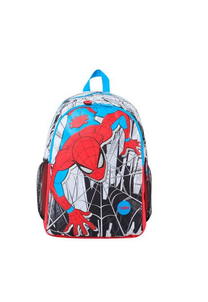 Morral Spiderman Para Niño City Grande Con Llavero