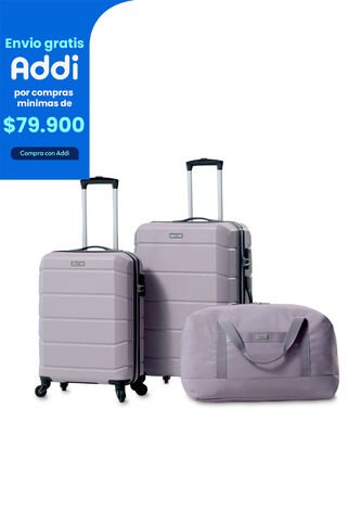 Combo De Viaje Maletas Rayatta Cabina + Mediana + Tula Totto