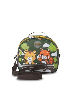 Lonchera Térmica Para Niño Safari Mediana Verde