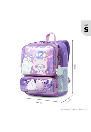 Morral Para Niña Friends Party Pequeño Color Morado