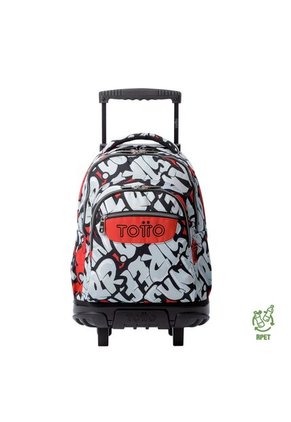 Morral Ruedas Niño Porta PC 15.4" Bomper Renglon Rojo