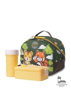 Lonchera Térmica Para Niño Safari Mediana Verde