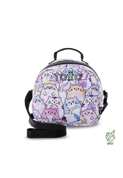 Lonchera Térmica Para Mujer Borrador Glitter Mediano Rosada