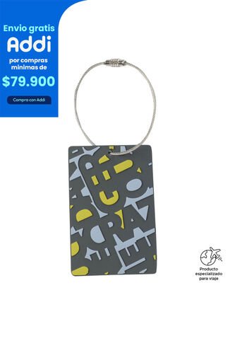 Identificador De Maletas De Viaje Travel Tag Gris Totto