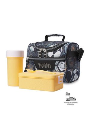 Lonchera Térmica Para Hombre Pizarra Mediana Negra