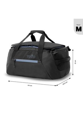 Tula De Viaje 2 En 1 Rever 35 Mediana Color Negra